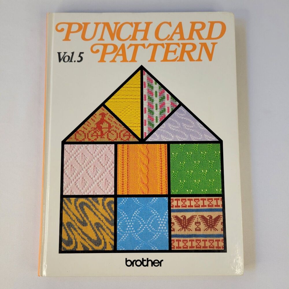 Brother Punch Card Pattern Book Volume 5 Knitting Multi-Language Japan Hardcover